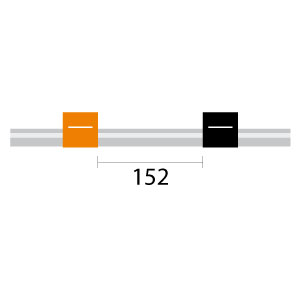 PVC Pump Tube 2tag 0.13mm ID Orange/Black (PKT 12)