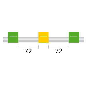 PVC Pump Tube 3tag 0.44mm ID Green/Yellow (PKT 12)