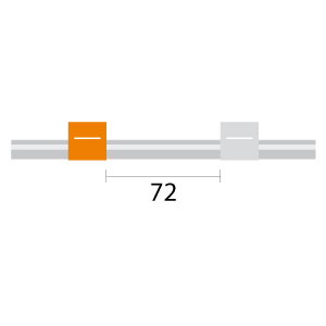 Tygon MH Pump Tube 2tag (72mm) 0.64mm ID Orange/White (PKT 6)
