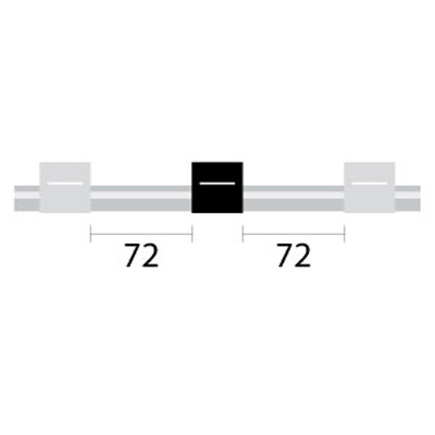 Contour Flared End PVC Pump Tube 3tag 0.95mm ID White/Black (PKT 6)