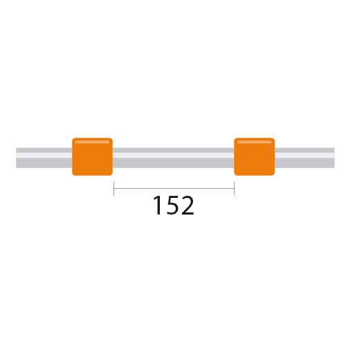 ProLok Contour Flared End PVC Pump Tube 2tag 0.89mm ID Orange/Orange (PKT 6)