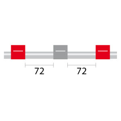 [1.22-RGRY3B-F] Contour Flared End PVC Pump Tube 3tag 1.22mm ID Red/Grey (PKT 6)
