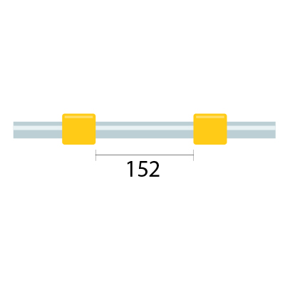 [1.42-YLW-F] ProLok Contour Flared End PVC Pump Tube 2tag 1.42mm ID Yellow/Yellow (PKT 6)