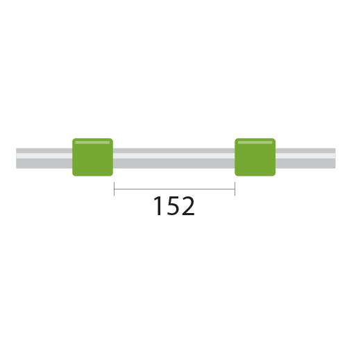 [1.85-GRN-F] ProLok Contour Flared End PVC Pump Tube 2tag 1.85mm ID Green/Green (PKT 6)